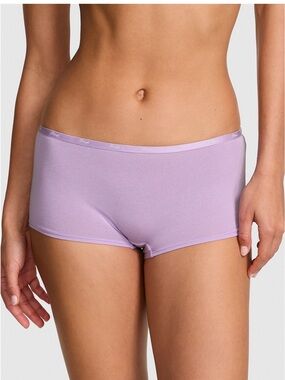 NWT PINK Victoria’s Secret Logo Cotton Boyshort.